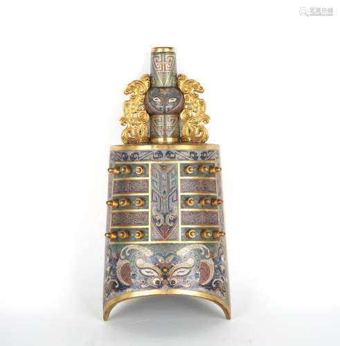 Chinese Cloisonne Ritual Bell