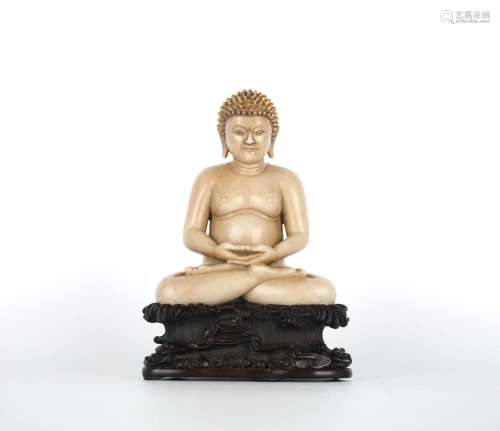 Chinese Carved Soapstone Buddha Figure
