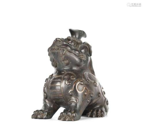 Chinese Bronze Figure of Lion