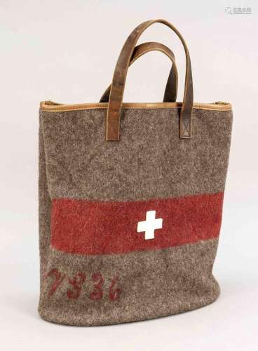 Swiss felt bag, 2nd h. 20th c., on