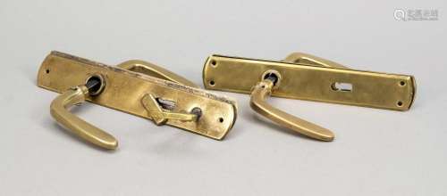 2 sets of handles, early 20th cent