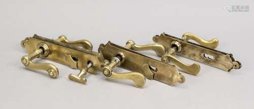 3 sets of handles, late 19th/early