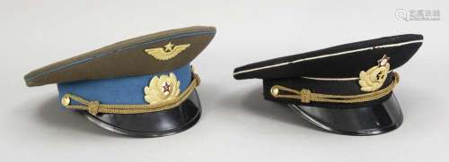 2 uniform caps, Russia/UdSSR, 2nd