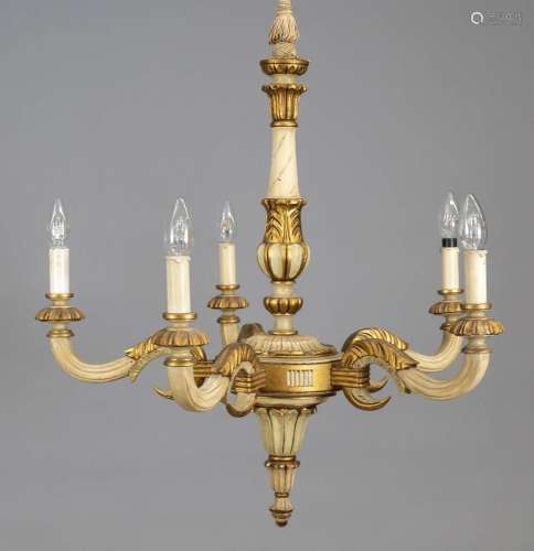 Ceiling chandelier, Italy, 20th c.