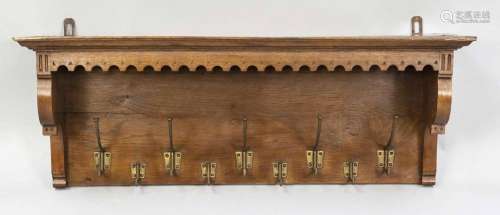 Coat rack, early 20th century, oak