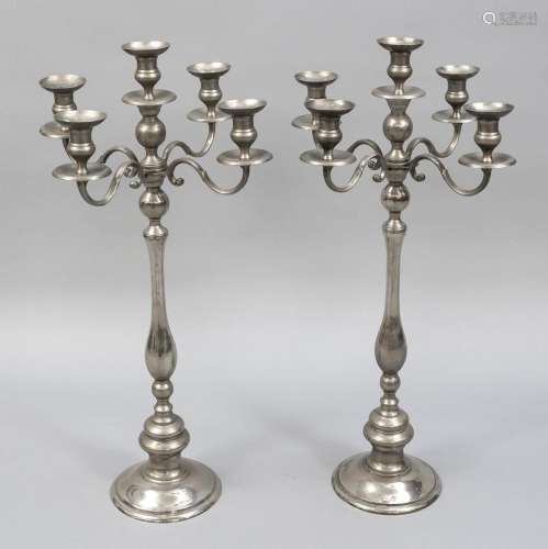 Pair of large candlesticks, 20th c