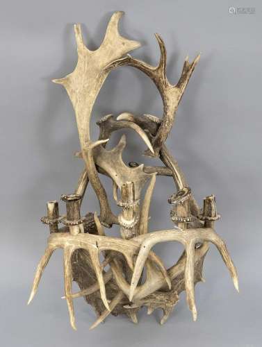 Large sconce made of deer antlers,