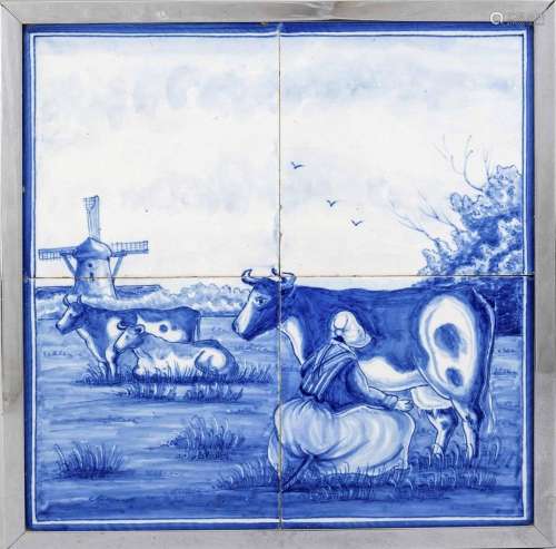 Tile painting, Holland, 19th c. (f