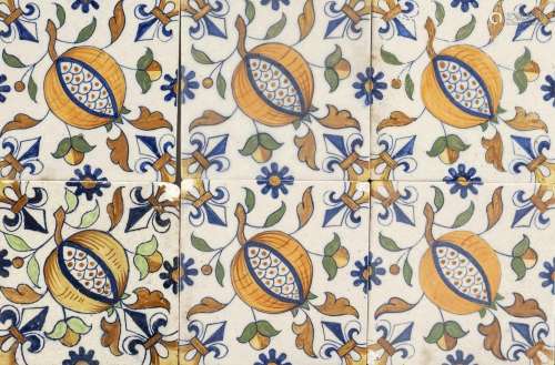 34 Old style tiles, Holland, 20th