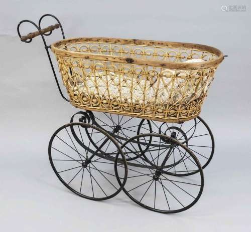 Large baby carriage / crib, 19th c