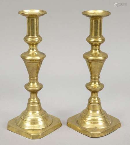 Pair of candlesticks, late 19th ce