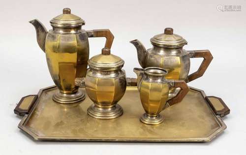 Art deco tea and coffee set, 1930s