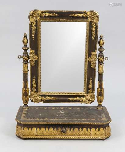 Table mirror/syche, late 19th cent