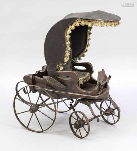 Carriage model, 19th/20th c., dark