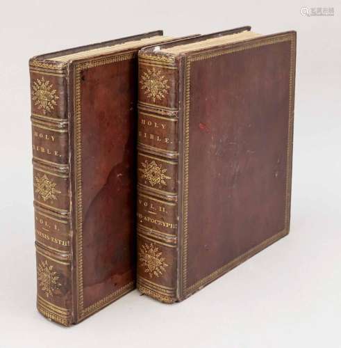 Bible in 2 volumes, Oxford, 1817.