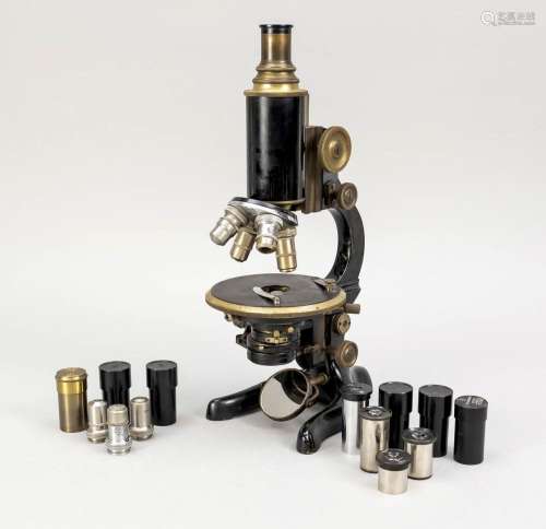 Microscope with accessories, end o