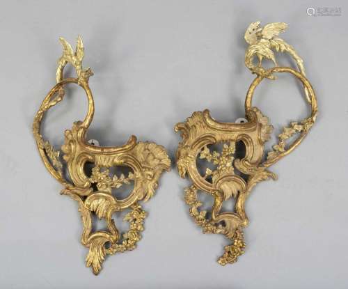 Pair of rococo wall consoles, prob