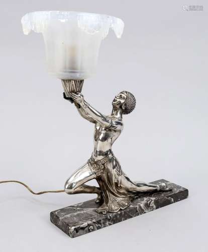 Figural art deco lamp, 1930s. Danc