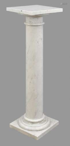 Flower column, 20th c., white, sli