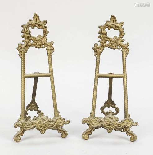 Pair of table easels, late 19th c.