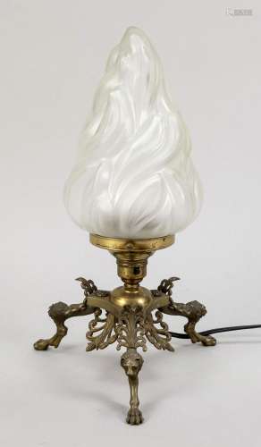 Table lamp, late 19th/20th c. Bras