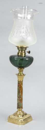 Petroleum lamp early 20th c., bras