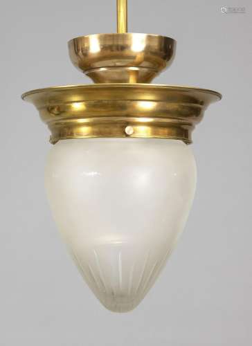 Ceiling lamp, 20th c., brass frame
