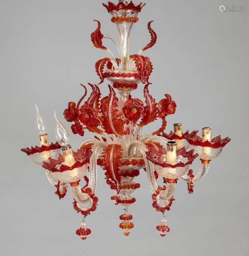 Murano chandelier, 2nd half of 20t