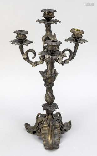 Historicism candlestick, late 19th