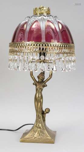 Figural lamp in Art Nouveau style,
