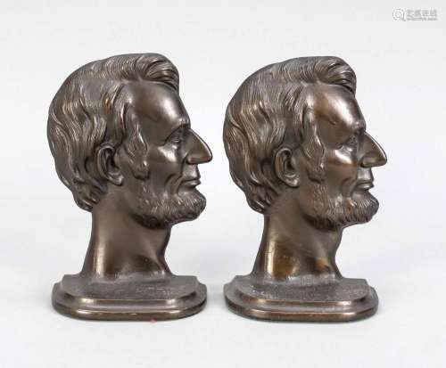 Bookends Abraham Lincoln, 20th c.,