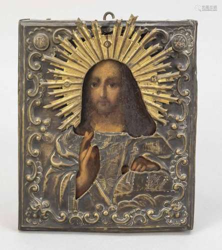 Icon with oklad, Russia, 19th cent