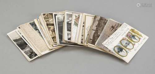 Over 100 postcards, 20th century,