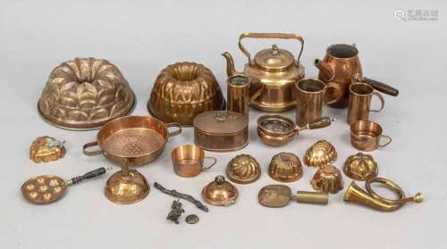 Mixed lot of old copper (partly ti
