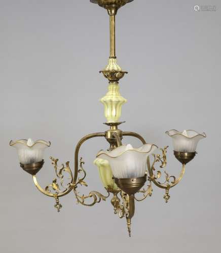 Ceiling lamp, end of 19th c. Brass