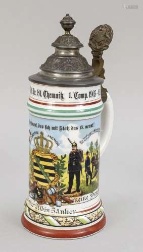 Reservist jug, end of 19th century