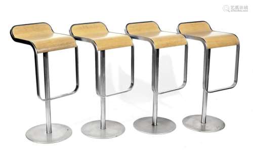 Set of 4 bar stools, Italy 20th c.