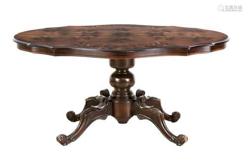 Dining table around 1860. mahogany