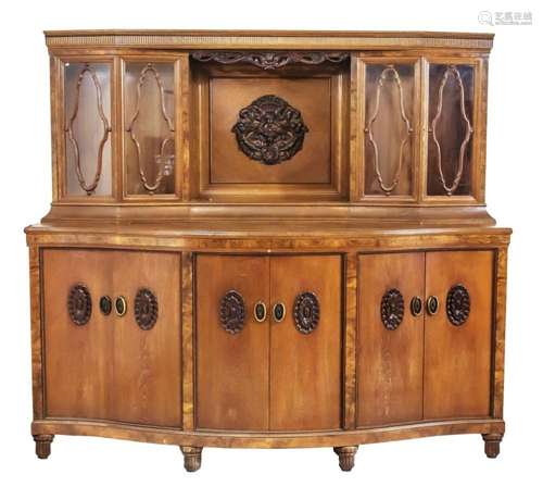 Top buffet around 1910, solid oak/