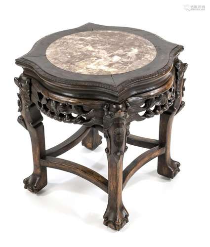 Asian side table circa 1930, solid