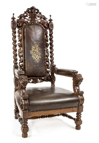 Wilhelminian period state armchair