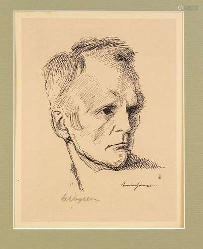 Jansen, Severin. Graphiste vers 1920, portrait de Heinrich V...