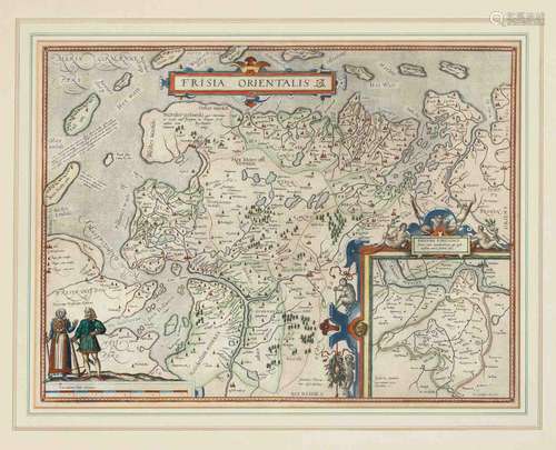 Carte historique de la Frise orientale ''Frisia Orie...