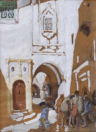 PIERRE LISSAC (1878-1955) KASBAH AU MAROC