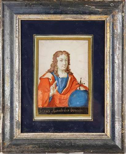 ECOLE ITALIENNE 18ÈME SIECLE SALVATOR MUNDI