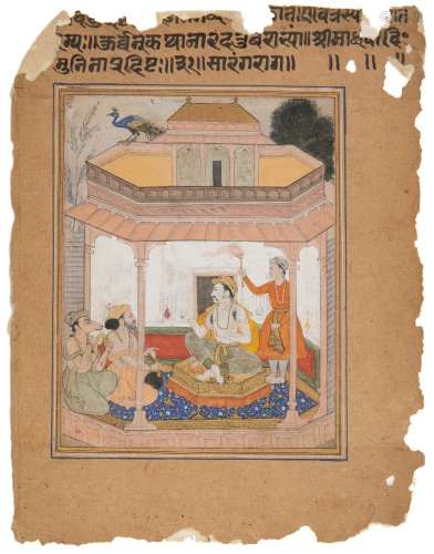 Saranga ou Sri ragini Sub imperial Mughal, 1610 20, pigments...