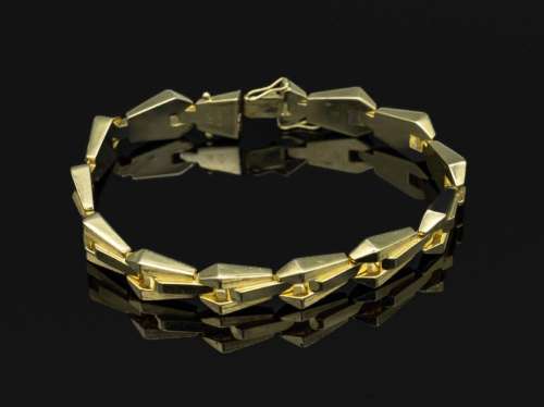 14 kt gold bracelet, approx. 16.3 g