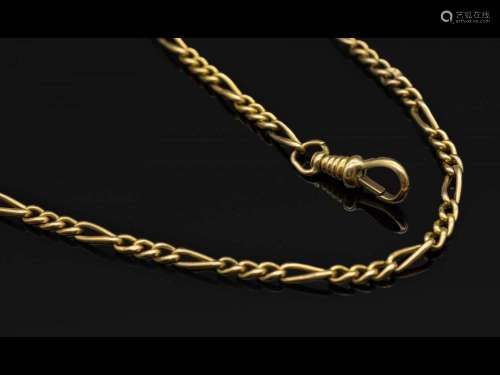 14 kt gold watch chain, YG 585/000