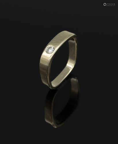 18 kt gold ring with brilliant, WG 750/000