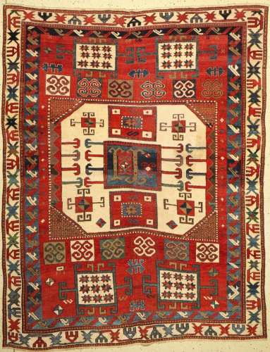 Karachoph Kazak antique, Caucasus, around 1880, wool